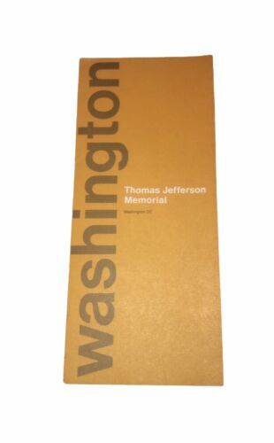 Washington D.C. Thomas Jefferson Memorial Fold-Out Brochure/Pamphlet Vin... - $4.87