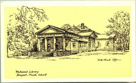 Ruth Rhoads Lepper Gardiner Artist Signed Redwood Library Newport RI Q18 - £7.71 GBP