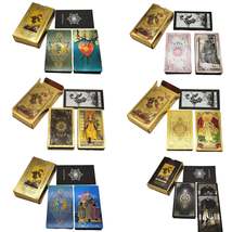 Gold Foil Tarot Deck | Premium Plastic Cards In Economic Tuck Box With E... - £23.06 GBP