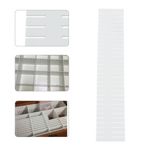 40Pcs White Storage Drawer Partition Socks Divider Plastic Finishing Gri... - $33.24