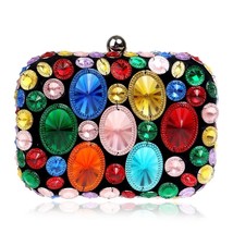 Plastic Bead Women Clutch Bags Party Wedding Chain  Evening Bags Colorful MINI D - £76.16 GBP