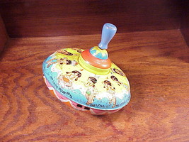 Vintage Ohio Art Ten Little Indians Colorful Spinning Top Tin Toy, no. 307 B177 - $9.95