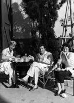 Doris Day 1950&#39;s pose on set dining with John Raitt &amp; wife 5x7 press photo - £4.52 GBP