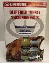NEW King Kooker 96348 Deep Fried Turkey Seasoning Pack w/ Marinade Injec... - $19.68