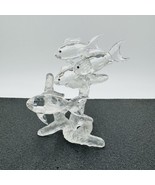 Swarovski Crystal Figurine School of Fish w/ Coral Nautical 4in Retired - £106.51 GBP