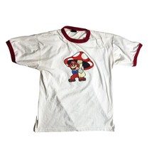 Vintage 2002 Mario Bros Mushroom Ringer Shirt Nintendo Super Mario Size Large - £55.22 GBP