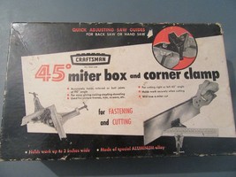 CRAFTSMAN 45 DEGREE MITER BOX AND CORNER CLAMP - £14.00 GBP
