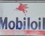 Mobiloil ~ Vacuum Oil Co. ~ Distressed Appearance Metal/Tin Sign ~ 8&quot; x ... - £17.60 GBP
