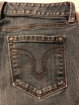 Ann Taylor Loft Women&#39;s Jeans Original Boot Cut Distressed Stretch Size 4P X 28 - £27.69 GBP