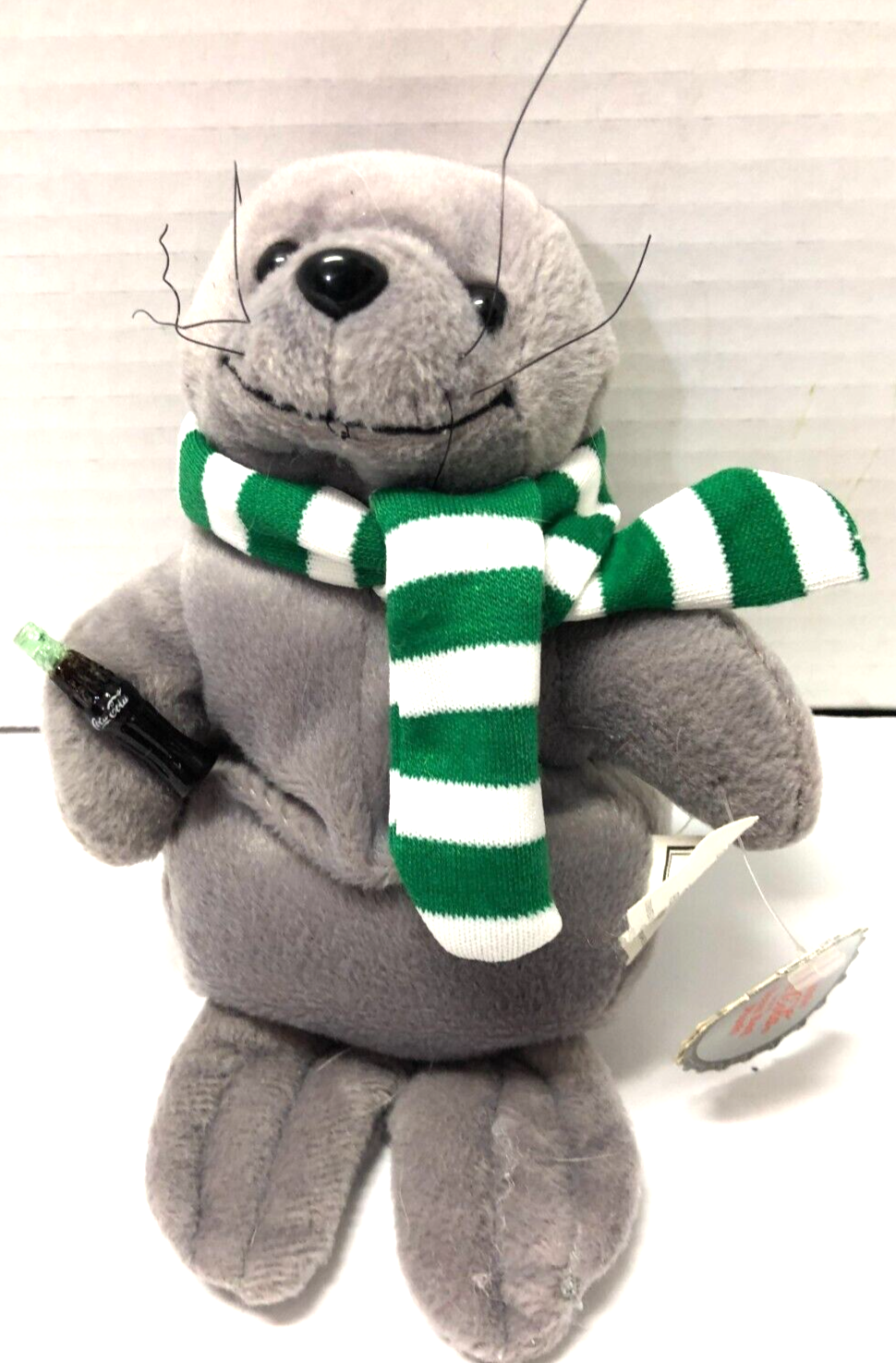 COKE Coca Cola Seal Plush Beanie Christmas Figure - $4.95