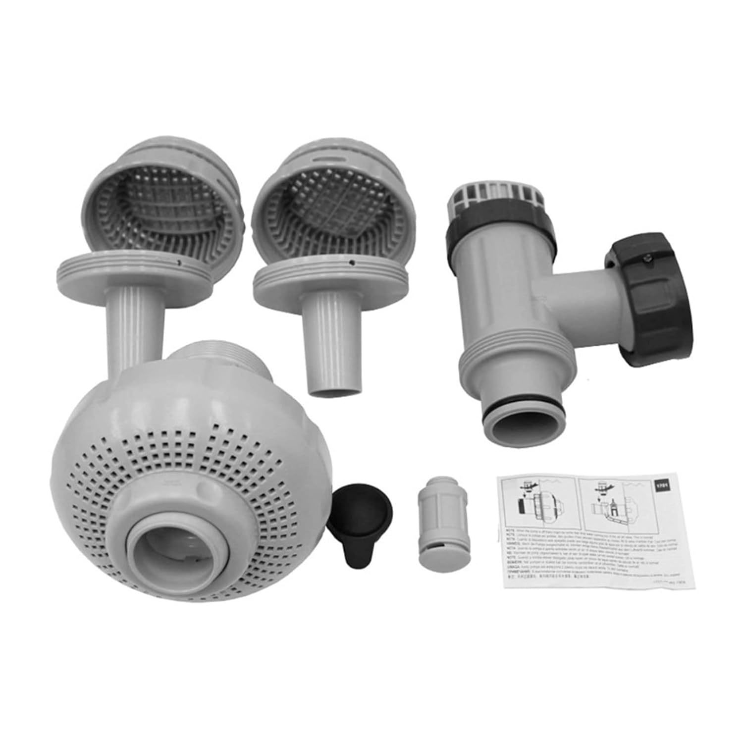 Intex 26005E Above Ground Swimming Pool Inlet Air Water Jet Part Kit with Plunge