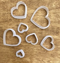 7 Pcs Polymer Clay Cutters Set Hearts Sharp Edges Clay Cutters - £7.77 GBP