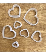 7 Pcs Polymer Clay Cutters Set Hearts Sharp Edges Clay Cutters - £7.76 GBP