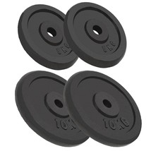 vidaXL Weight Plates 4 pcs 2x22.0 lb+2x11.0 lb Cast Iron - $5,602.25 MXN