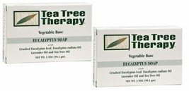Tea Tree Therapy Vegetable Base Bar Soap, Eucalyptus, 2 count - £18.37 GBP