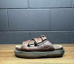 Dr. Doc Martens  Dune Sandals Women Size 7 Brown Leather Platform Shoes 5A88 VTG - £71.74 GBP