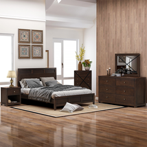 3 Pcs King Bedroom Set King Bed W/Nightstand and D - £3,110.67 GBP