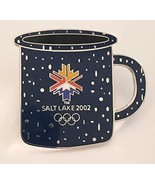 2002 Salt Lake City Winter Olympics Camping Mug Cup Pin - £22.34 GBP