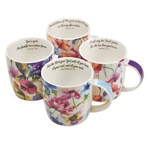 Christian Art Gifts Ceramic Coffee/Tea Mug Set for Women | Seeds of Love... - £17.47 GBP