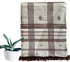ARTH | organic cotton throw | Woven Cotton throw | cotton blanket - £118.82 GBP