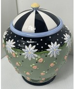 Vintage Mary Engelbreit Canister w Lid 1999 Michel &amp; Co 7” Floral Canist... - £25.58 GBP