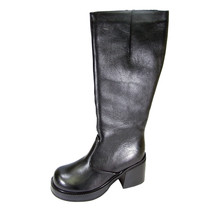 PEERAGE Terri Women&#39;s Wide Width Side Zip Leather Knee High Boots - $89.95