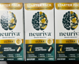 Lot of 3 NEURIVA Ultra Decaffeinated Brain Supplement 14 Capsules Each 4... - $39.59