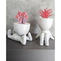 Small Fake Plants For Shelf Decor - Pink Gift - Cute Office Decor For Women - Of - £28.76 GBP