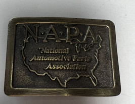 Belt Buckle Brass National Automotive Parts Assoc Limited Edition Lewis Chicago - £18.68 GBP