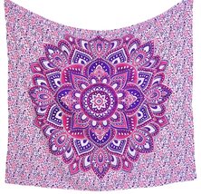 Pink Queen Mandala Indian Hippie Bohemian Wall Hanging Tapestry Home Decorations - £15.22 GBP
