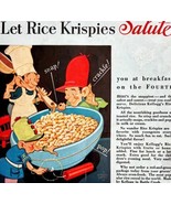 Kelloggs Rice Krispies Snap Crackle Pop 1933 Advertisement Cereal DWFF13 - £30.00 GBP