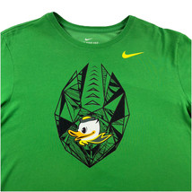 University Of Oregon Ducks Nike Dri Fit T Shirt Mens L Green Short Sleeve - £19.44 GBP