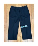 Vintage NWT Ralph Lauren Wool Blend Black Trouser Women Cropped Pants Si... - $436.47 MXN