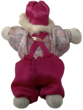 Vintage Clown Doll 5" Sitting Hand Painted Porcelain Face Sandbag Body image 4