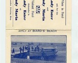 Lady Ester &amp; Lady Maria Ad Card Baird&#39;s Beach Perce Quebec Gannets  - $17.82
