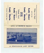 Lady Ester &amp; Lady Maria Ad Card Baird&#39;s Beach Perce Quebec Gannets  - £13.91 GBP