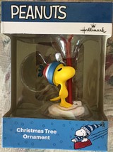 Hallmark Peanuts Woodstock w/Skis Christmas Tree Ornament - New - £15.65 GBP