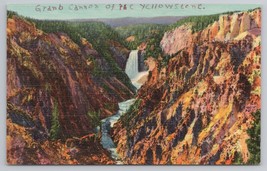 Grand Canyon of the Yellowstone Great Falls in Distance Yellowstone National Par - £11.35 GBP