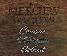 ORIGINAL Vintage 1977 Mercury Wagons Cougar Bobcat Marquis Sales Brochur... - $29.69