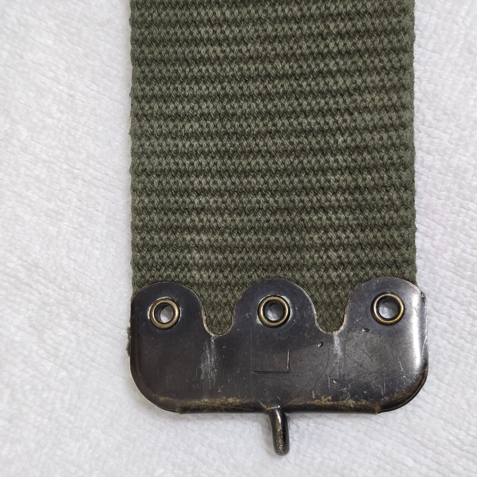 Original US Vietnam Issue M-1956 Vertical Weave LBE OD Web Belt LARGE Size 56" Item image 9