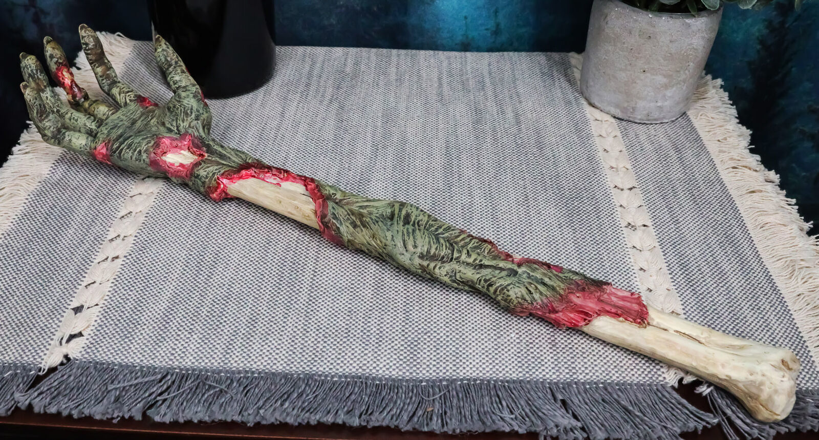 Gory Zombie Back Scratcher Figurine 15&quot;L Undead Walker Bone Hand Arm Rep... - $24.99