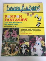 Doodle Loom Pompon Fantasies Pattern Book No. 76 Toys Panda Pig Koala Be... - $10.99