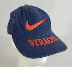 Nike Syracuse Orangemen Hat Cap Blue Cotton Twill Snapback Embroidered ACC NCAA - £19.60 GBP
