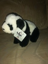 Gund WWF World Wildlife Fund Giant Panda Plush 8&quot; NWT Black White Bear... - £12.50 GBP