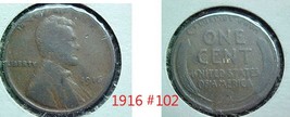 Lincoln Wheat Penny 1916 G #102 - $2.00