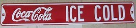 Embossed Steel Coca-Cola Ice Cold Sign -NEW - £25.09 GBP