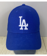 MLB Los Angeles Dodgers (&#39;47 Brand) Clean Up Dad Hat Adjustable Strap Royal - £22.07 GBP