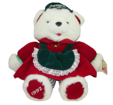 Christmas Momma Teddy Bear Plush 21&quot; Vintage Kmart Gift Fairview 1992 St... - £10.08 GBP