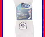MENS DR. SCHOLLS DIABETES CIRCULATORY TempRITE WHITE CREW SOCKS 13-15 2 ... - $18.21