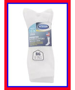 MENS DR. SCHOLLS DIABETES CIRCULATORY TempRITE WHITE CREW SOCKS 13-15 2 ... - $334.54 MXN